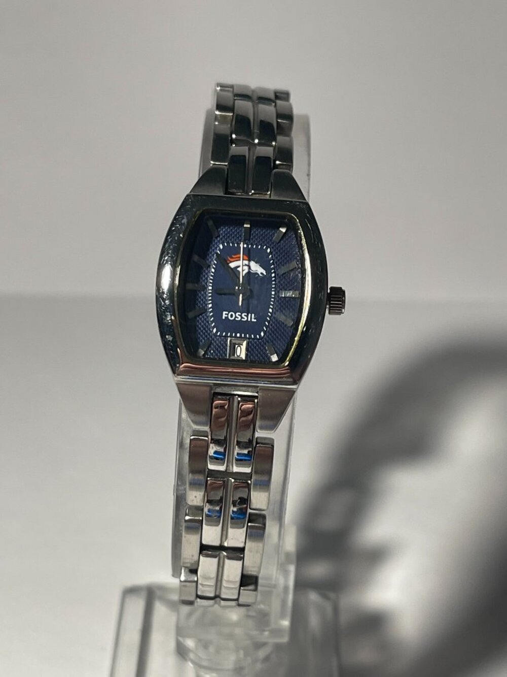 Denver Broncos NFL Stainless-Steel Bracelet Watch by Fossil